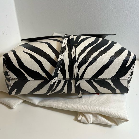 New-Mansur Gavriel Zebra-Print Leather Tote Bag - Picture 14 of 14